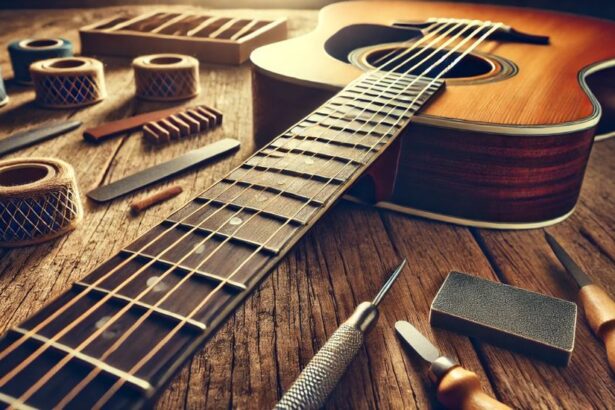 fix fret buzz on acoustic guitar without truss rod